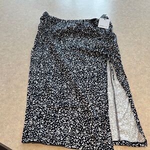 O'Neill Black and White Midi Skirt